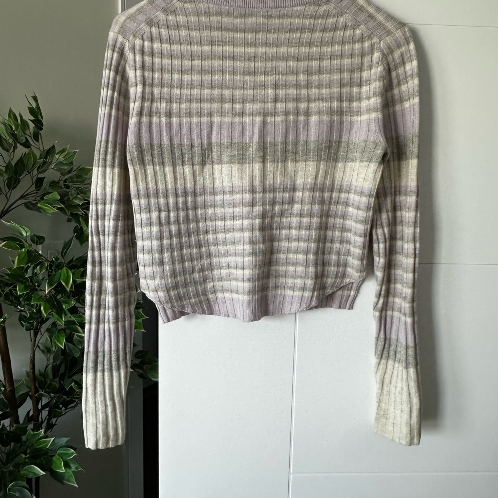BABATON lilac striped knit sweater - Picture 3 of 4